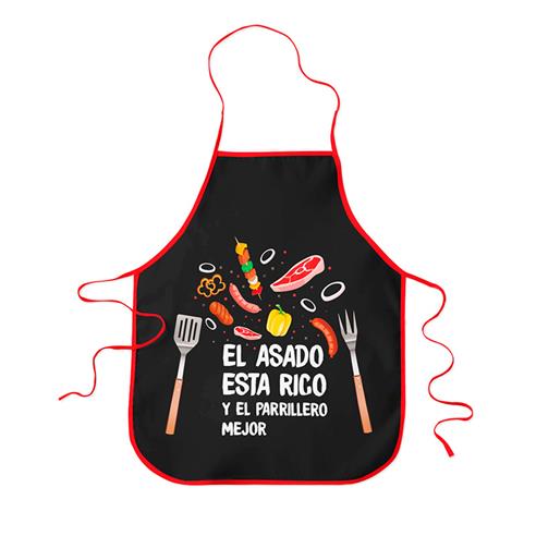 DELANTAL COCINA ANTICUCHO NEGRO