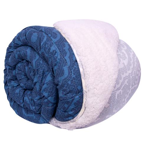 Cobertor corcega king 260x250 c/funda almohada 2