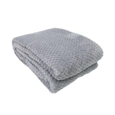 Manta pop corn 130x180 color silver