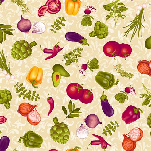 Linette est. "vegetariano" col. marfil  1.60 mt.