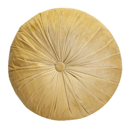 Cojin redondo dorado 40x40 cm 2