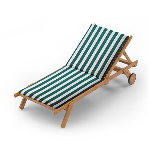 Loneta impermeable rayado verde 150cm 2