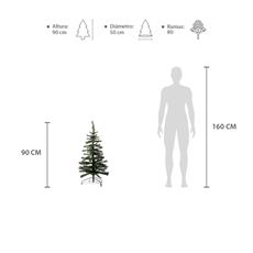 Arbol navidad 90 cm alto verde