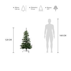 Arbol navidad 120 cm alto verde