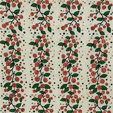 Lino navideño "104" color crema/verde