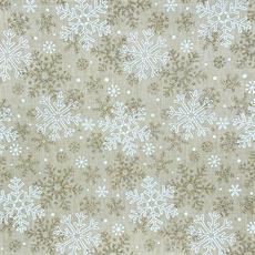 Lino navideño"135" color crema/blanco