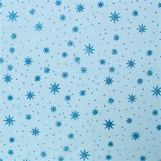 Organza glitter "estelar" azul/azul