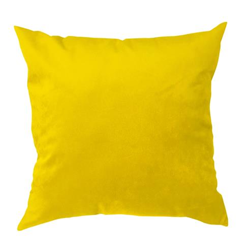Cojin velvet mostaza 40x40 cm.