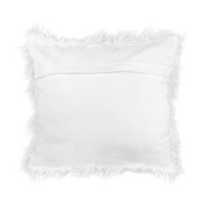 Cojin piel eco col. blanco 43x43 cm.