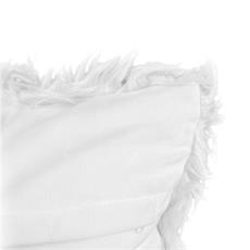 Cojin piel eco col. blanco 43x43 cm.