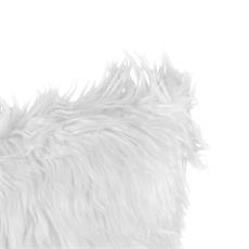 Cojin piel eco col. blanco 43x43 cm.