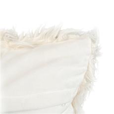 Cojin piel eco col. crudo 43x43 cm.*