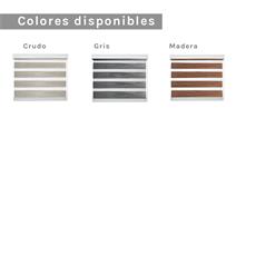 Cort. roller duo s. out 135x240 col. madera