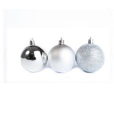 ESFERAS NAVIDEÑAS PLATEADAS