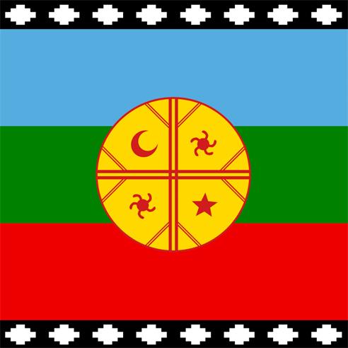 BANDERA EST. MAPUCHE 60 X 100