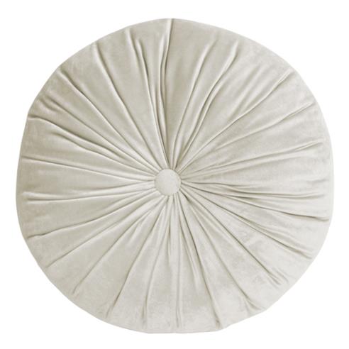 Cojin redondo beige 40x40 cm 2