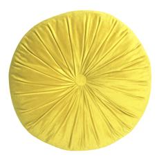 Cojin redondo mostaza 40x40 cm