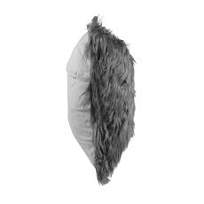 Cojin piel eco col. gris oscruro 43x43 cm.