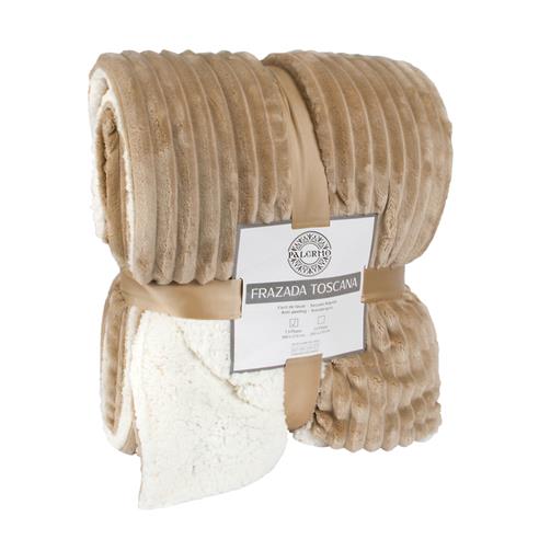 Frazada termica "toscana" 240x210 beige