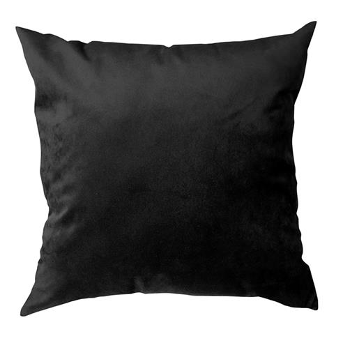 Cojin velvet negro 40x40 cm.*