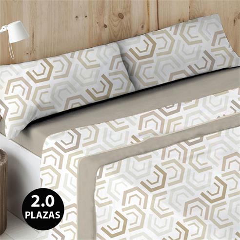 Set sab. polar 2.0 pza. "geometrico beige"