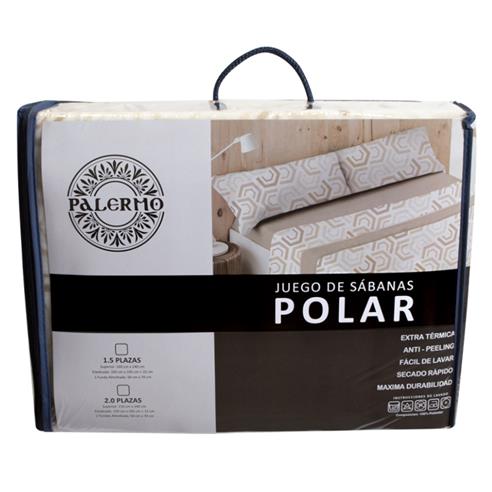 Set sab. polar 2.0 pza. "geometrico beige" 2