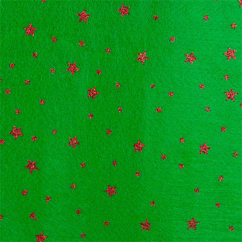 PAÑOLENCY GLITTER-VERDE ROJO