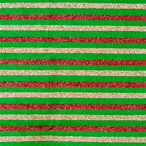 PAÑOLENCY GLITTER-VERDE ROJO DORADO