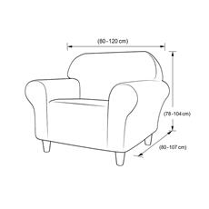 Funda protectora sofa 1 cuerpo col. bco/marfil