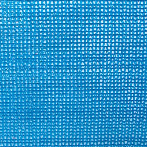 Malla raschel 65% col. azul rollo 100 mt x 4.2 ancho