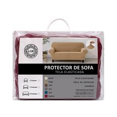 Funda protectora sofa 3 cuerpos col. burdeo