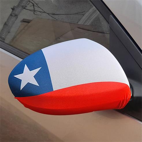 CUBRE ESPEJOS BANDERA CHILENA