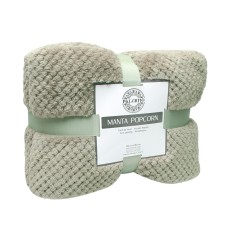 Manta pop corn 130x180 color verde