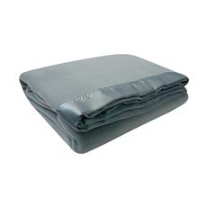 Frazada borde de raso 160x210 gris