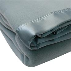 Frazada borde de raso 160x210 gris