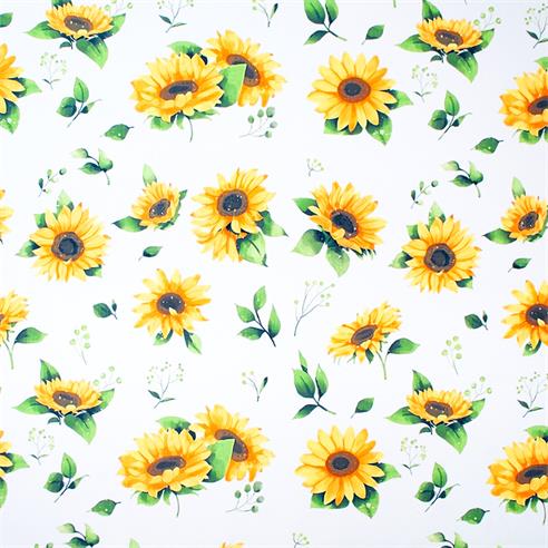 Est. dieciochero "girasol" col. blanco