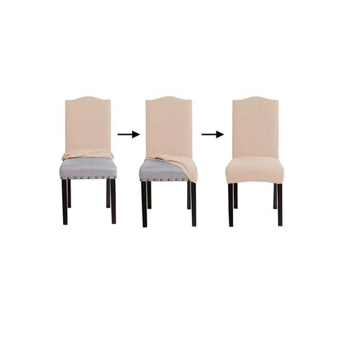 Cubre silla con respaldo color beige 2