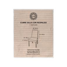 Cubre silla con respaldo color beige