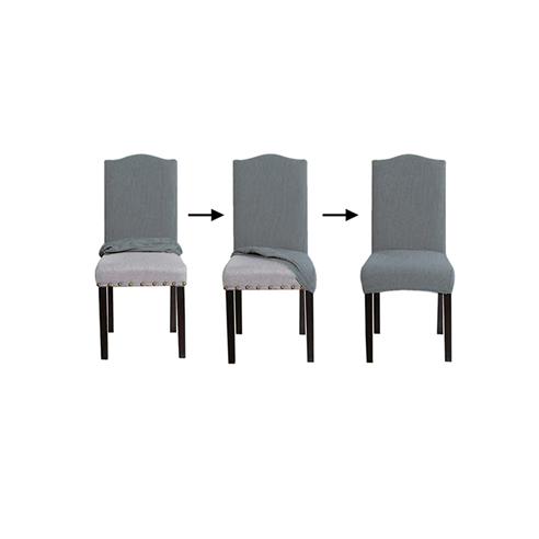 Cubre silla con respaldo color gris 2