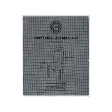 Cubre silla con respaldo color gris