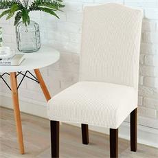 Cubre silla con respaldo color marfil