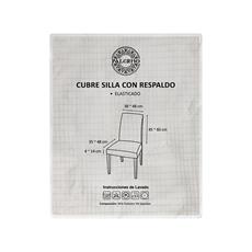 Cubre silla con respaldo color marfil