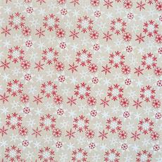 Lino navideño "013" color rojo/blanco