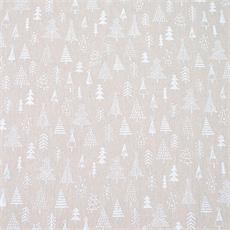 Lino navideño "144" color crudo/blanco
