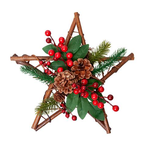 Corona estrella rustica 060- 30 cm
