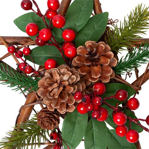 Corona estrella rustica 060- 30 cm 2