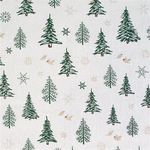 Lino navideño "500" color champagne/verde