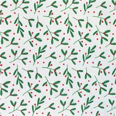 Lino navideño "508" color blanco/verde
