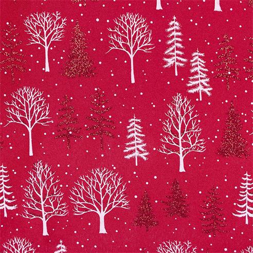 Lino navideño "502" color rojo/blanco