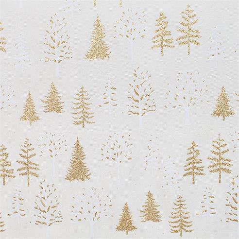 Lino navideño "503" color blanco/dorado